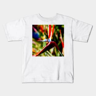 Bird of Paradise Abstract Kids T-Shirt